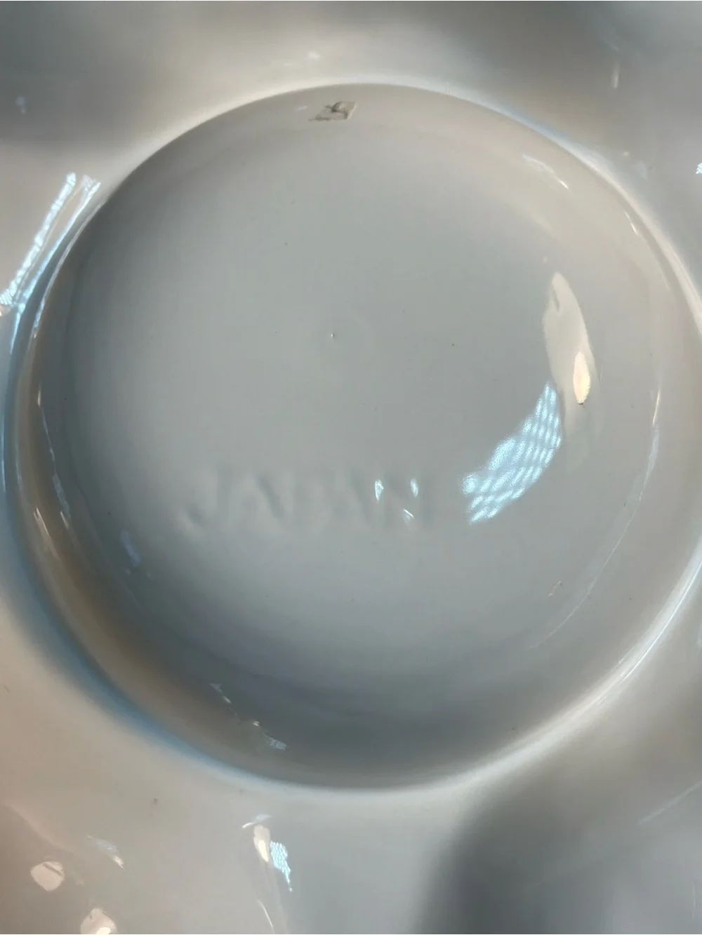 Vintage Chinoiserie Blue Onion Serving Tray Divided Platter Appetizer